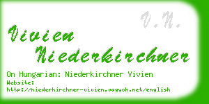 vivien niederkirchner business card